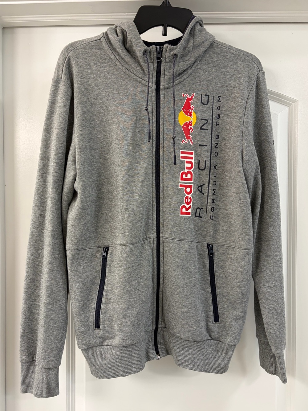 Puma Red Bull Formula 1 Racing Hooded Sweat Jacket Gray small